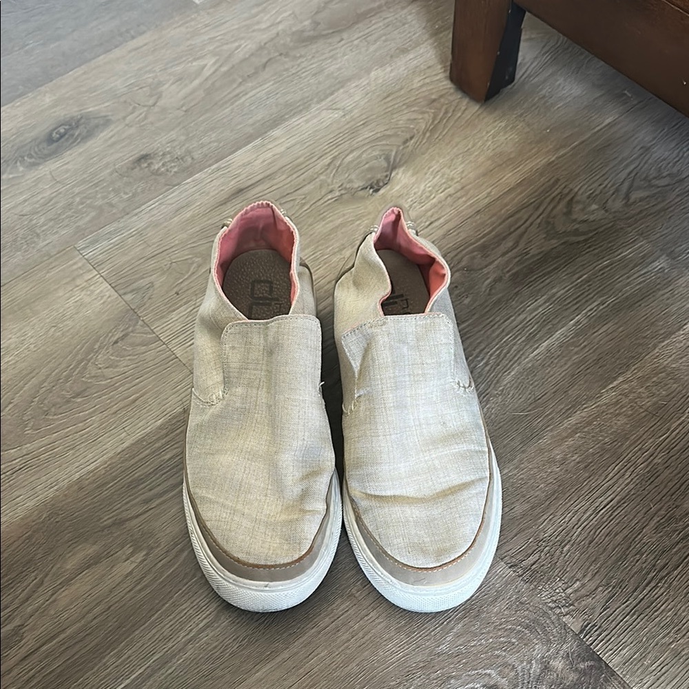 Hey Dude Women's Slip-On Shoes - Beige and Pink